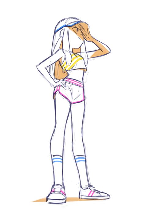 Running pose (step by step process). Cooldown sketch before sleep | Fashion sketches, Anime poses reference