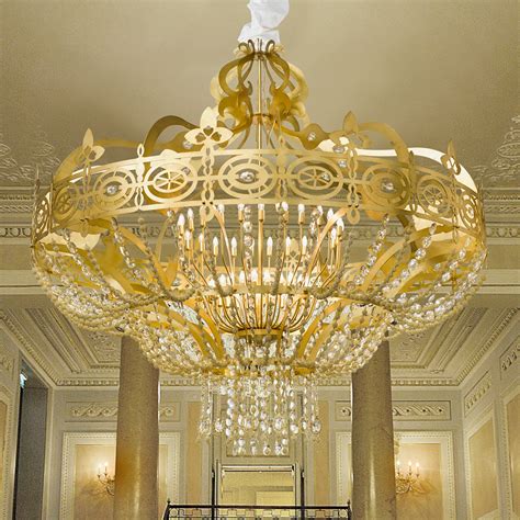 Check spelling or type a new query. Magnificent Gold Leaf Swarovski Crystal Chandelier