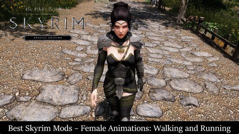 Best Skyrim Mods Se And Le Female Animations Walking And Running Youtube