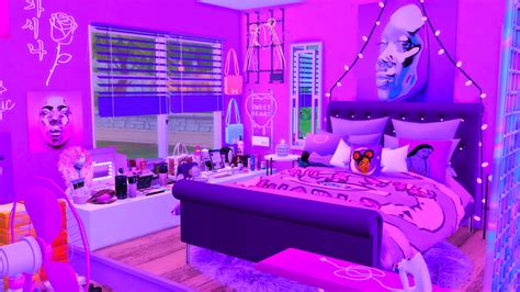 💜purple Aesthetic Bedroom💜 Sims 4 Body Mods Sims 4 The Sims 4 Packs