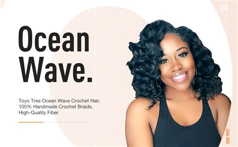 Ocean Wave Crochet Hair 9 Inch 8packs Ombre Brown Ocean