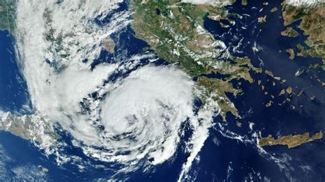 Medicane Storm Ianos Lashes Western Greece Bbc News