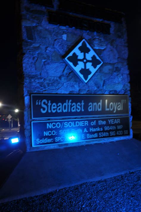 Fort Carson Main Gate Goes Blue For Autism Article The United