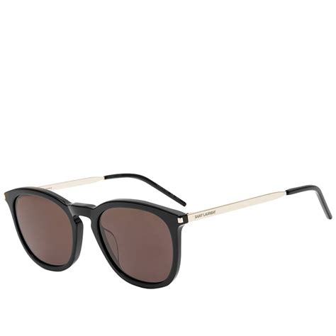 saint laurent sl 360 sunglasses black silver and black end