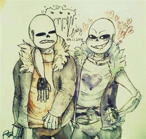 Fell Sans X Lust Sans By Gabys Scribbles On DeviantArt