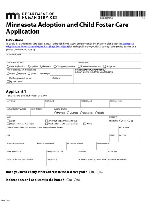 Form Dhs 4258 Eng Download Fillable Pdf Or Fill Online Minnesota