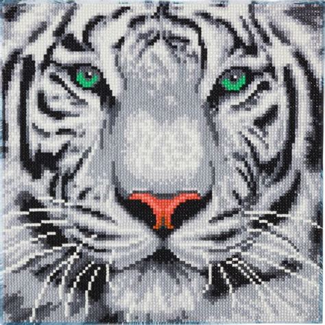 Craft Buddy Snow Tiger Crystal Art Kit Craft And Hobbies From Crafty
