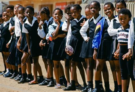 South African Schoolchildren In Townships Tim Graham School Uniform