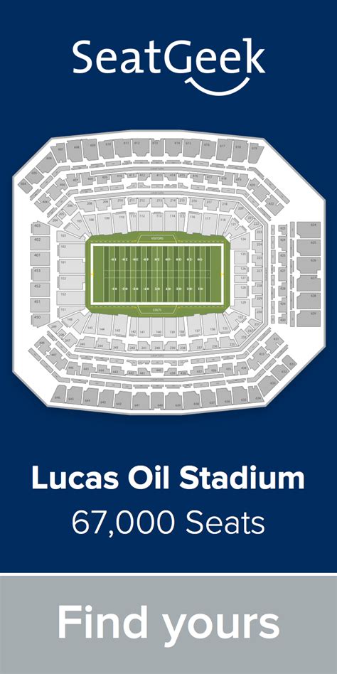 The Best Deals For Colts Tickets Are On Seatgeek Lucas Oil Stadium