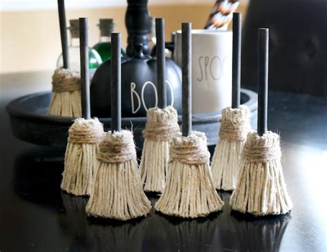 Handmade Mini Witch Brooms Hand Crafted Black And Natural Etsy