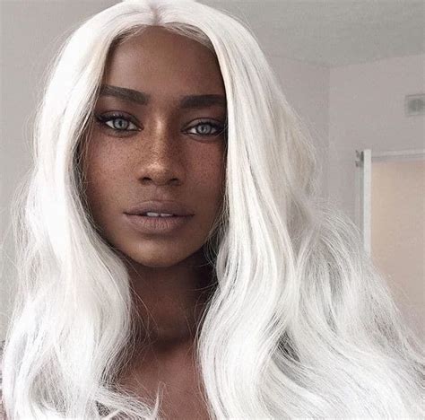 Why calling black women your hero is pure stankin white supremacist delusion. White Hair Ideas for Dark Skin: 5 Beautiful Blends | White ...