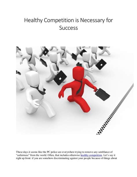 Healthy Competition Is Necessary For Success By Jonah Engler