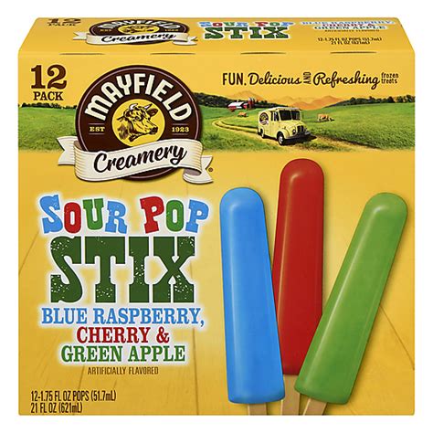 Mayfield Sour Pops 12 Pk Popsicles Quality Foods