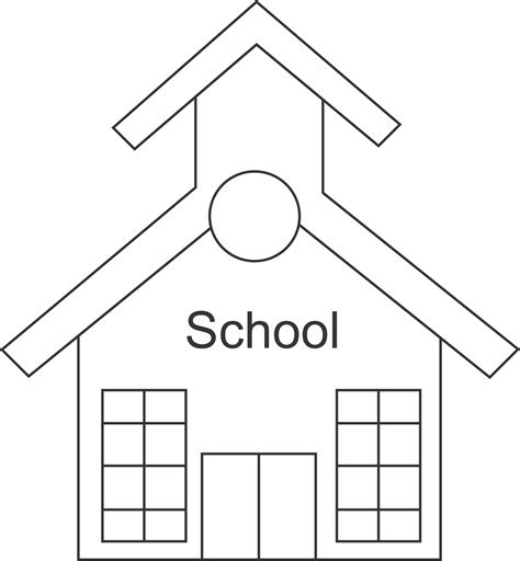 Free School Cliparts Outline Download Free School Cliparts Outline Png
