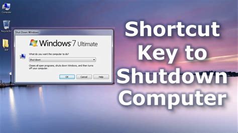 how to shutdown laptop using keyboard shutdown shortcut key in laptop youtube
