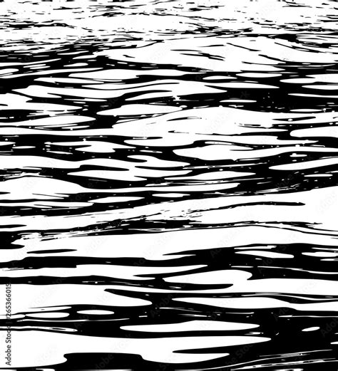 Black And White Water Waves Grunge Texture Abstract Water Surface