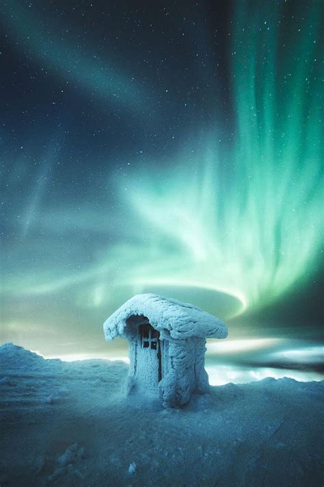 Weitere ideen zu winterbilder, winterlandschaft, winterwunderland. Northern Lights, Frozen Outhouse, Levi, Finland, Space ...