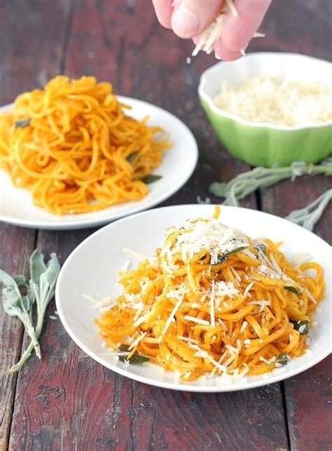 Butternut Squash Noodles In Sage Brown Butter With Parmesan Cheese BoulderLocavore Com