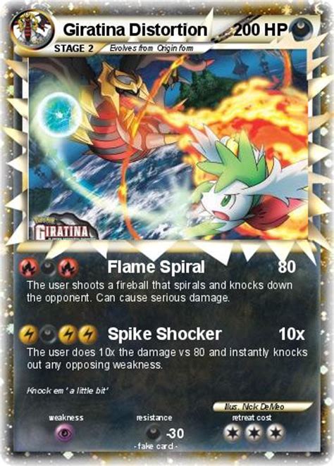 Pokémon card scans, prices and collection management. Pokémon Giratina Distortion - Flame Spiral - My Pokemon Card