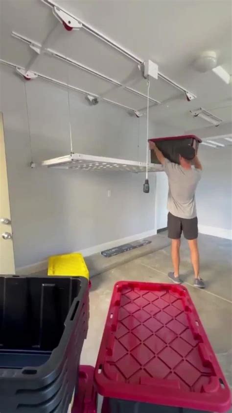 Syzzor Loft Overhead Garage Storage Rack From Häfele Video In 2023
