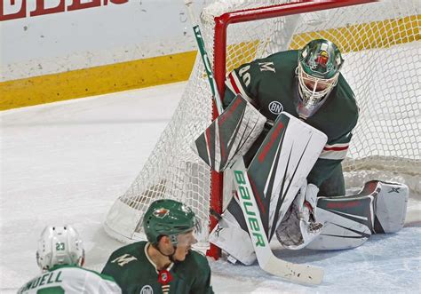 St Paul Mn December 22 Devan Dubnyk 40 Of The Minnesota Wild Makes A Save During A Game
