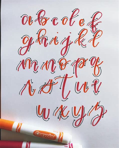 Start Lettering With Crayola Markers Hand Lettering Alphabet