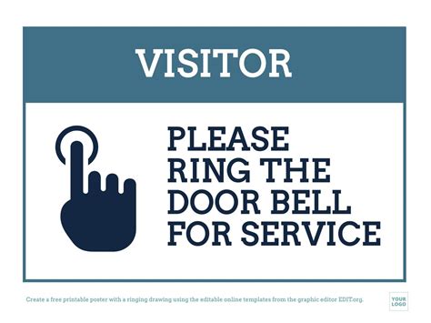 Notice Please Ring Bell For Service Sign Made Out Of Rust Free