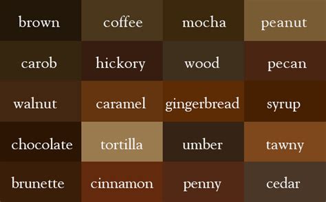 Brown Shades Color Shades Shades Of Brown Paint Coral Color 50