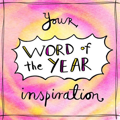 Word Of The Year Artwork Inspiration Leonie Dawson Goals
