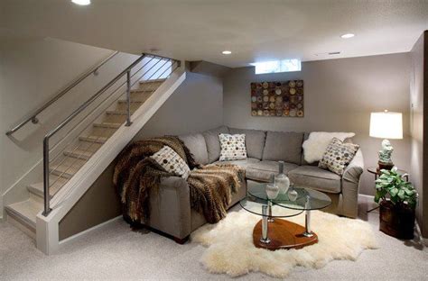 Basement bedroom ideas, suggestions, and designs! Gray basement sectional media room | Remodel bedroom ...