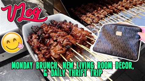 Monday Brunch New Living Room Decor And Daily Thrift Trip Vlog Ep