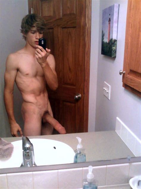 Boner Straight Guy Naked Selfie
