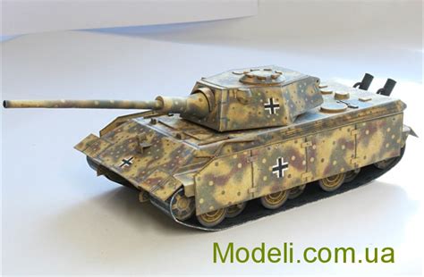 Бумажная модель 150 E 50 Ausf M World Of Paper Tanks Ar 0001 Хоббі