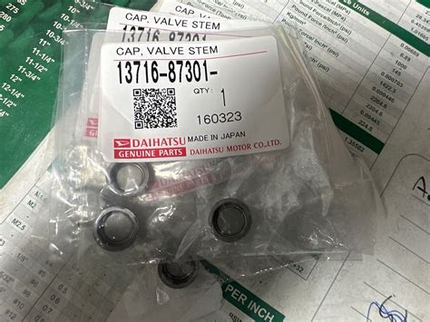Genuine Daihatsu Valve End Cap SET X8 Rocky Garage