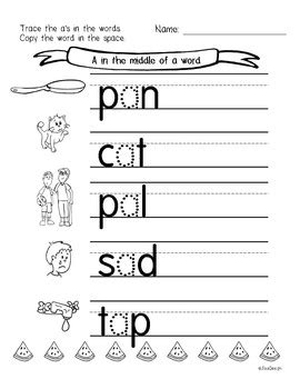 Check out the new look and enjoy easier access. Beginner Reading NO PREP Worksheets Short A | PreK-K by JolieDesign