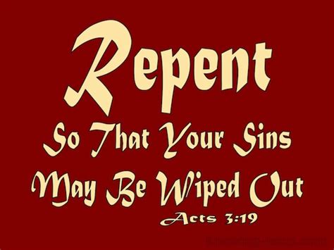 Acts 319 Therefore Repent And Return So That Your Sins May Be Wiped