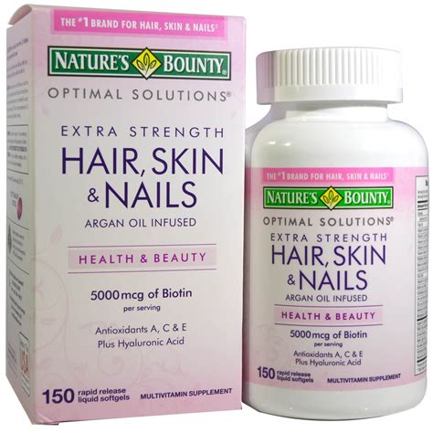 Natures Bounty Hair Skin E Nails 150 Cápsulas