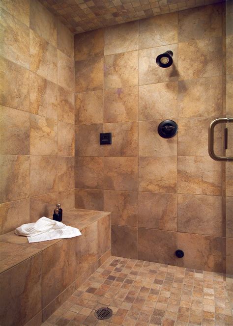 Buy bathroom tiles at the big tile co at in internets lowest prices. Large tile shower with bench | Bathrooms | Handicap ...