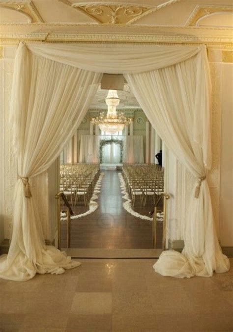 Gorgeous Entrance Dream Wedding Perfect Wedding Fabric Draping