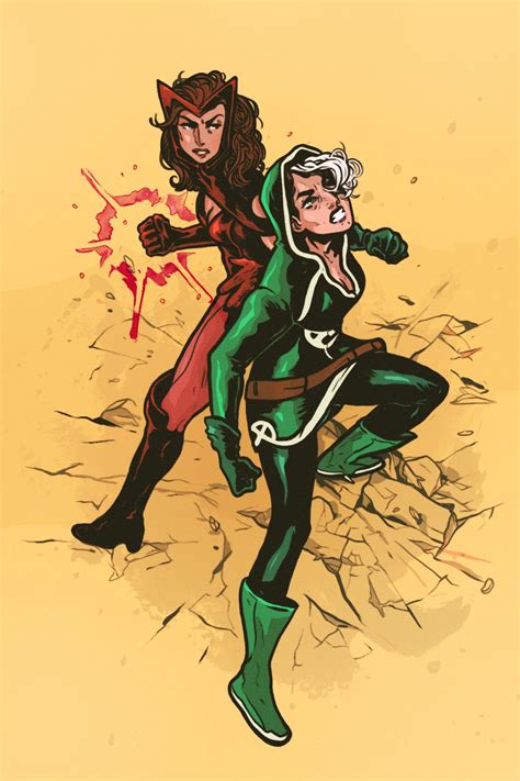 Scarlet Witch And Rogue From Uncanny Avengers By