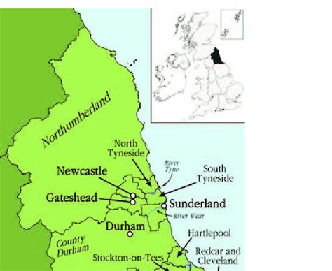 Gateshead England Map