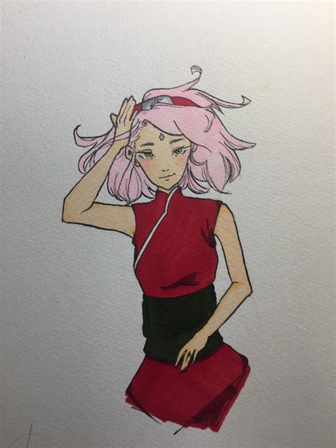 Sakura Drawing Thoughts Rnaruto