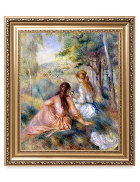 In The Meadow Pierre Auguste Renoir Giclee Prints Framed Art For Wall