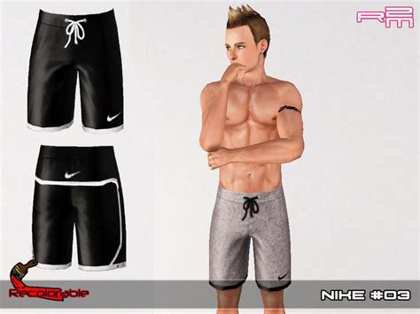Nikes Shorts For Your Male Sim Found In Tsr Category Sims 3 Male