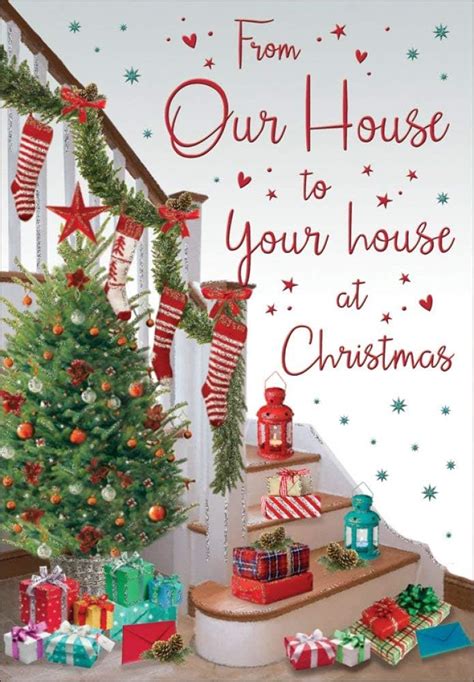Christmas Card Our House To Yours 9 X 6 Inches Regal Publishing