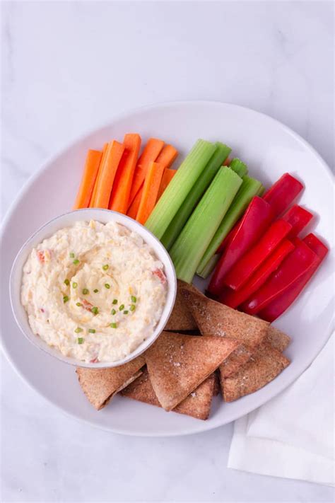Creamy, slightly sweet and sharp. Homemade Pimento Cheese Spread (That's Shockingly Healthy ...