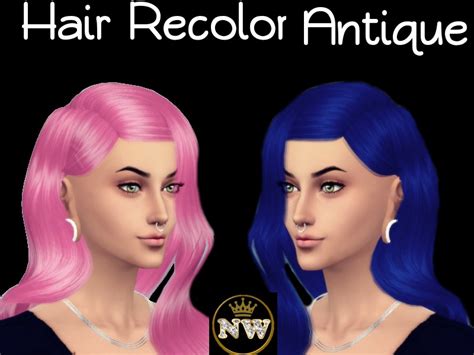 Sims 4 Ccs The Best Recolor Hair By Naddiswelt