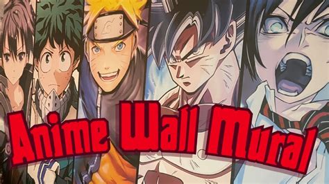 Custom Anime Wall Mural Tutorial How Did I Create It Youtube