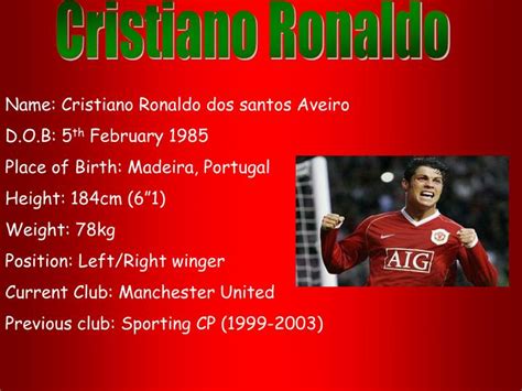 Ppt Cristiano Ronaldo Powerpoint Presentation Free Download Id1456372