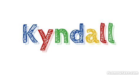 kyndall Лого Бесплатный инструмент для дизайна имени от flaming text